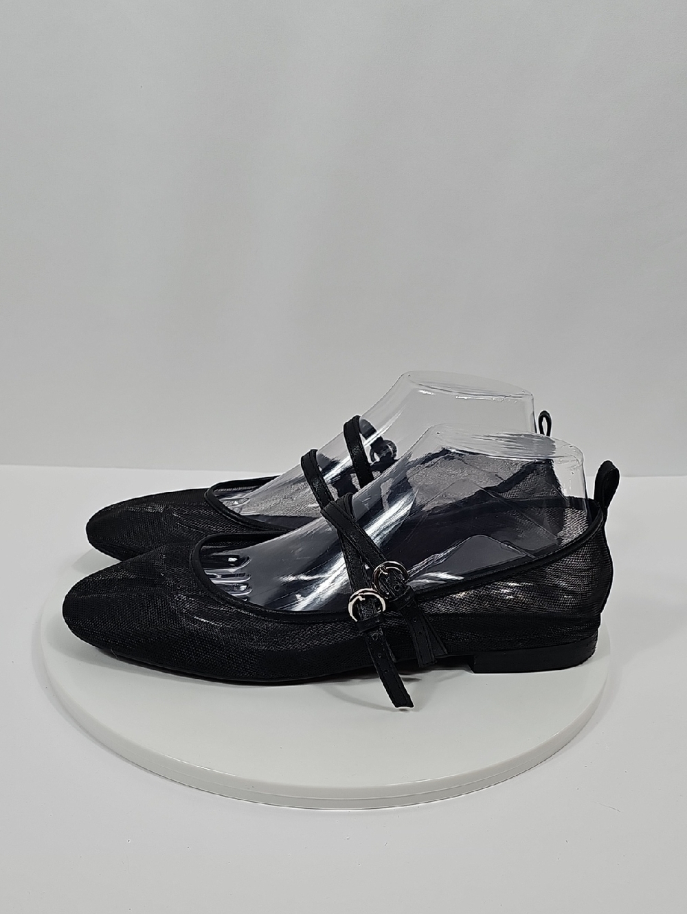 NWOT Abound Galantis Mesh Mary Jane Flats Double-Strap Buckle Shoes Black 8.5 - Picture 10 of 15